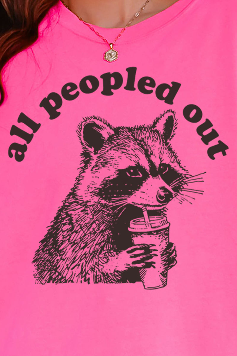All Peopled Out Comfort Colors Adult Ring-Spun Cotton Tee