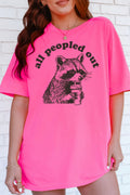 All Peopled Out Comfort Colors Adult Ring-Spun Cotton Tee