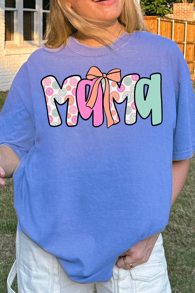 All Smiles Mama Comfort Colors Adult Ring-Spun Cotton Tee