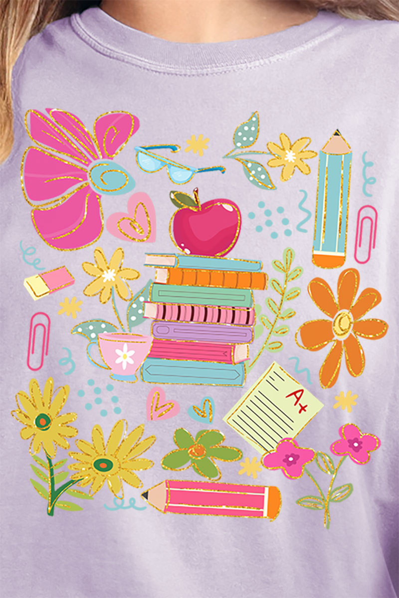 All Things Teacher Comfort Colors Adult Ring-Spun Cotton Tee