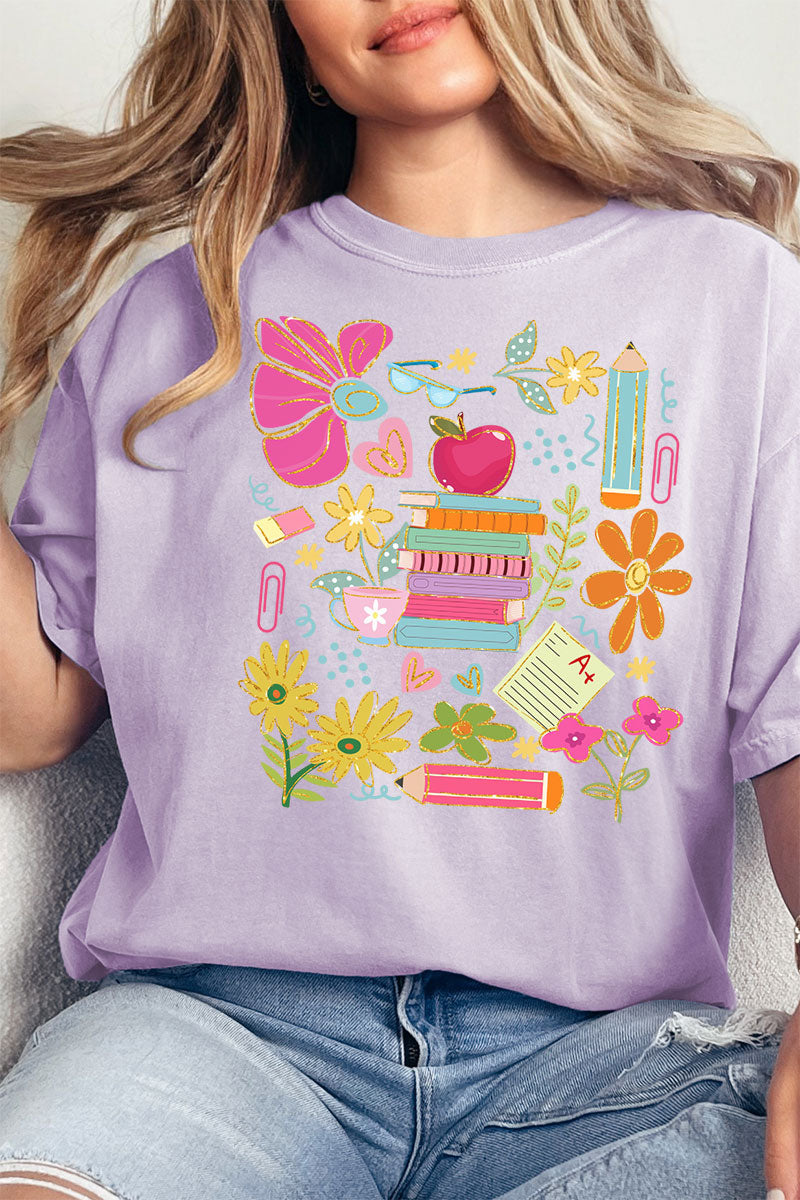 All Things Teacher Comfort Colors Adult Ring-Spun Cotton Tee