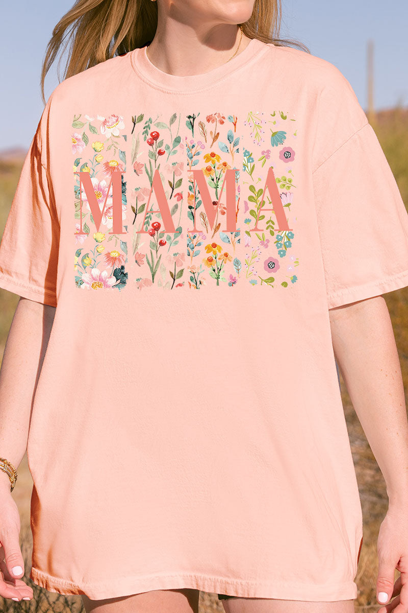 Blooming Boho Mama Comfort Colors Adult Ring-Spun Cotton Tee