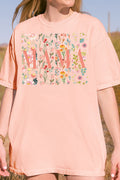Blooming Boho Mama Comfort Colors Adult Ring-Spun Cotton Tee