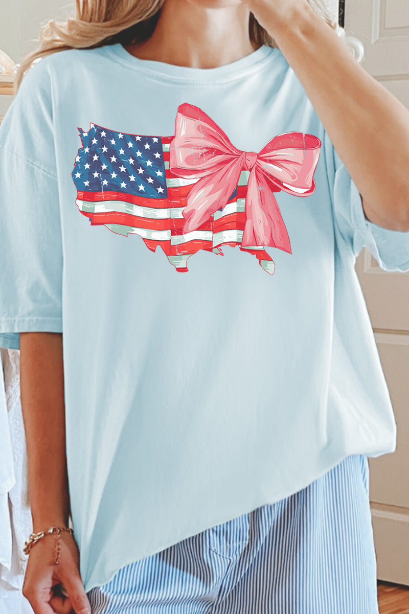 Bow-Tied America Comfort Colors Adult Ring-Spun Cotton Tee