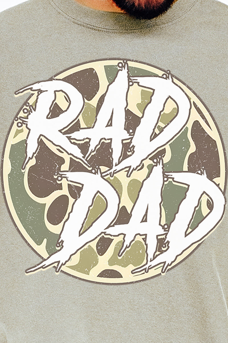 Camo Rad Dad Comfort Colors Adult Ring-Spun Cotton Tee