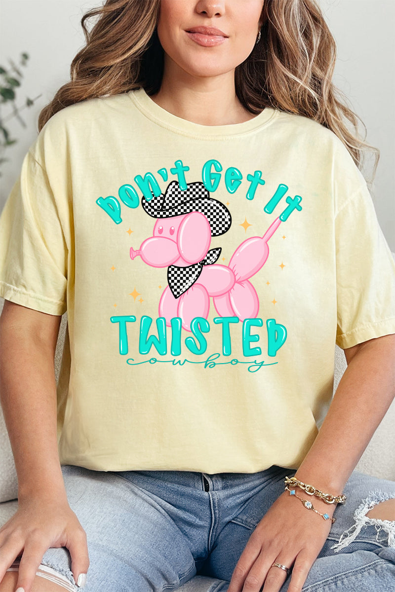 Don't Get It Twisted Cowboy Comfort Colors Adult Ring-Spun Cotton Tee