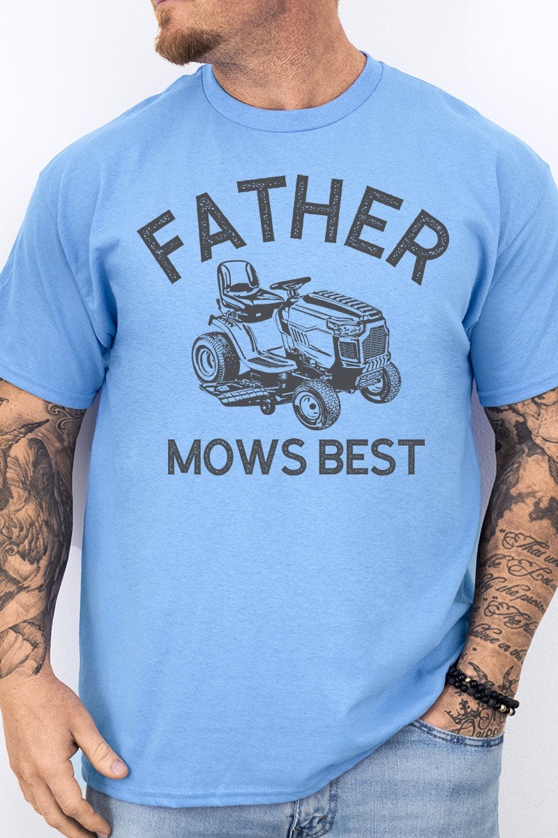 Father Mows Best Softstyle Adult T-Shirt product image 1