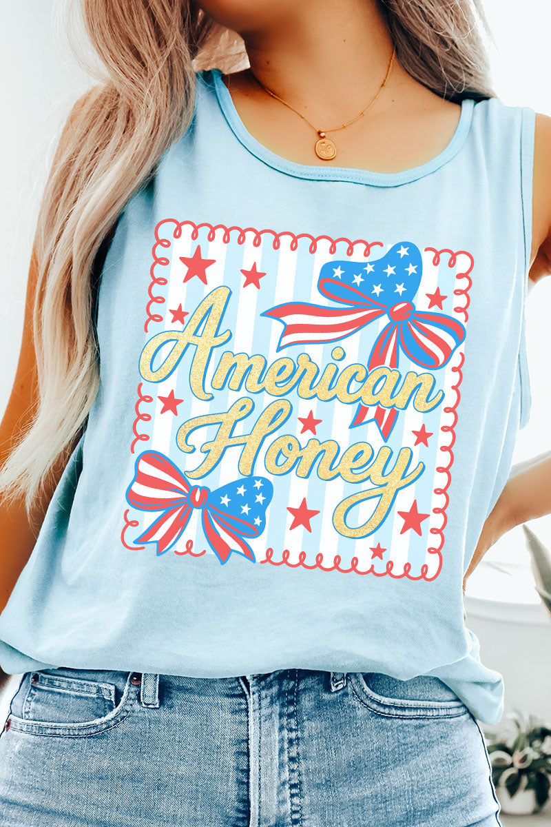 American Honey Comfort Colors Cotton Tank Top