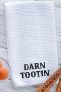 Darn Tootin' Waffle Kitchen Towel