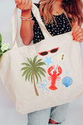 Chic Summer Canvas Jumbo Tote